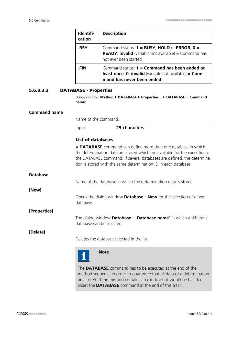 2 database - properties | Metrohm tiamo 2.3 Patch 1 User Manual | Page 1264 / 1702