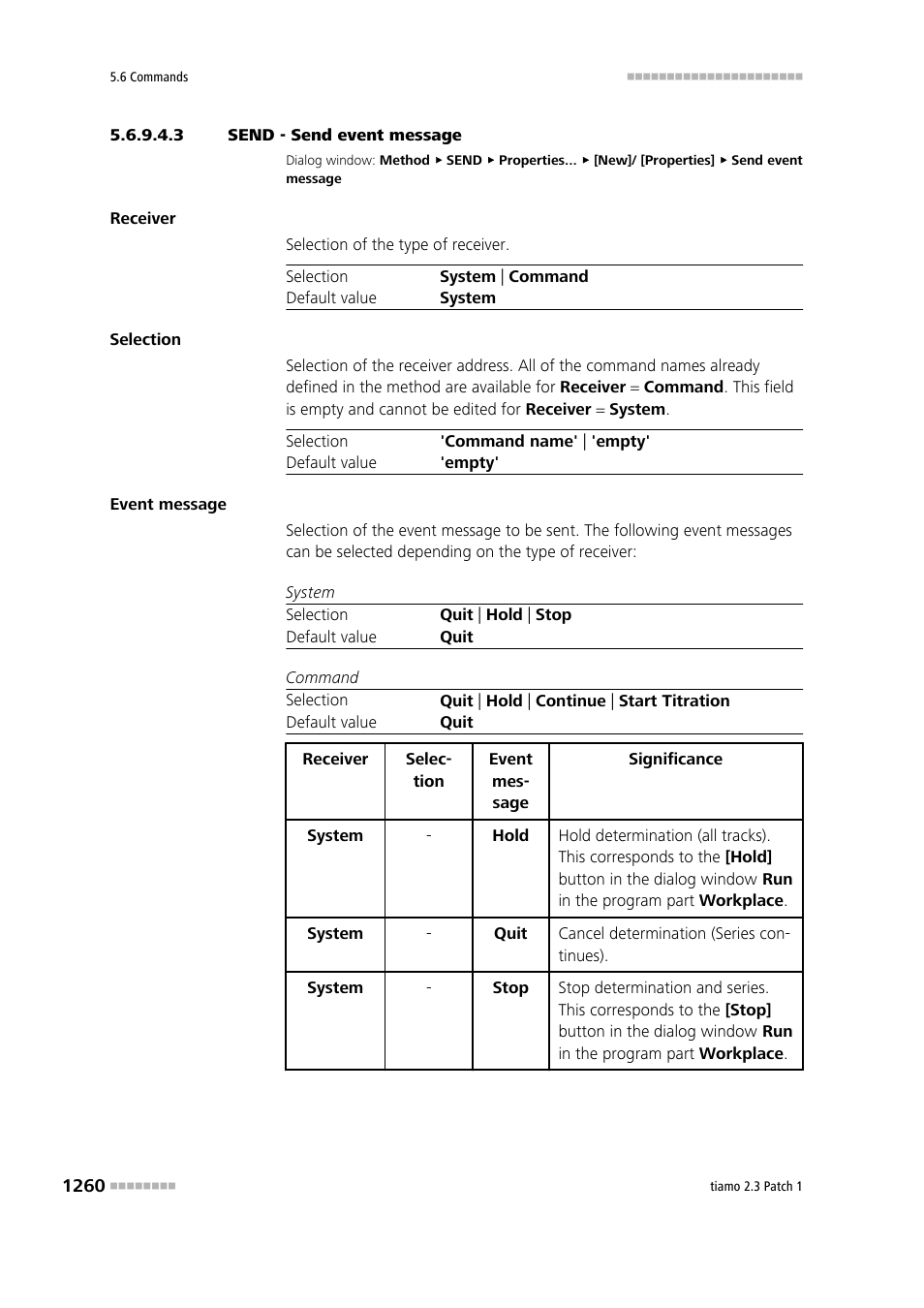 3 send - send event message | Metrohm tiamo 2.3 Patch 1 User Manual | Page 1276 / 1702