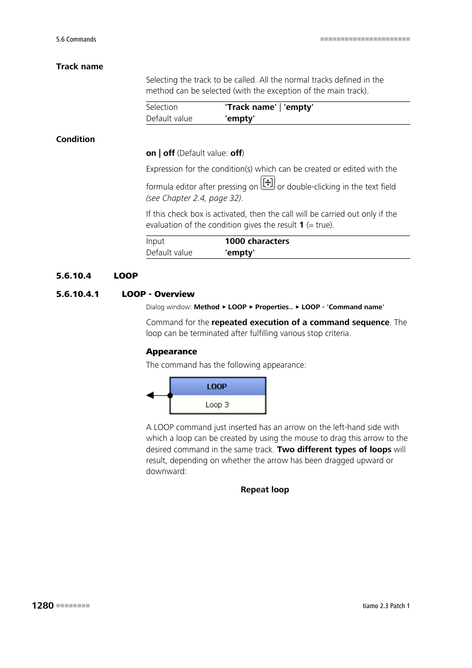 4 loop, 1 loop - overview, Loop | Metrohm tiamo 2.3 Patch 1 User Manual | Page 1296 / 1702