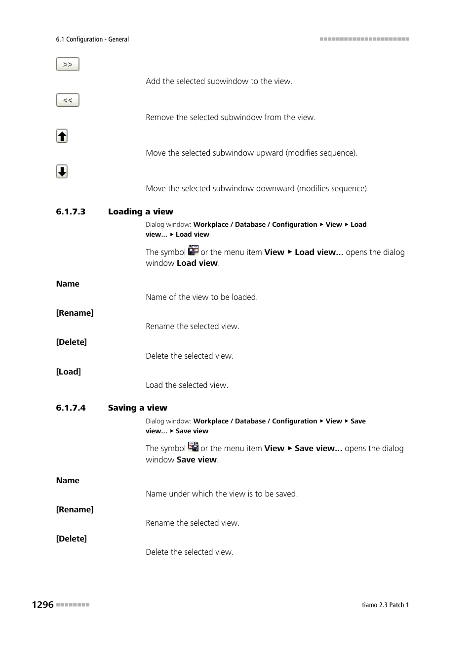 3 loading a view, 4 saving a view | Metrohm tiamo 2.3 Patch 1 User Manual | Page 1312 / 1702