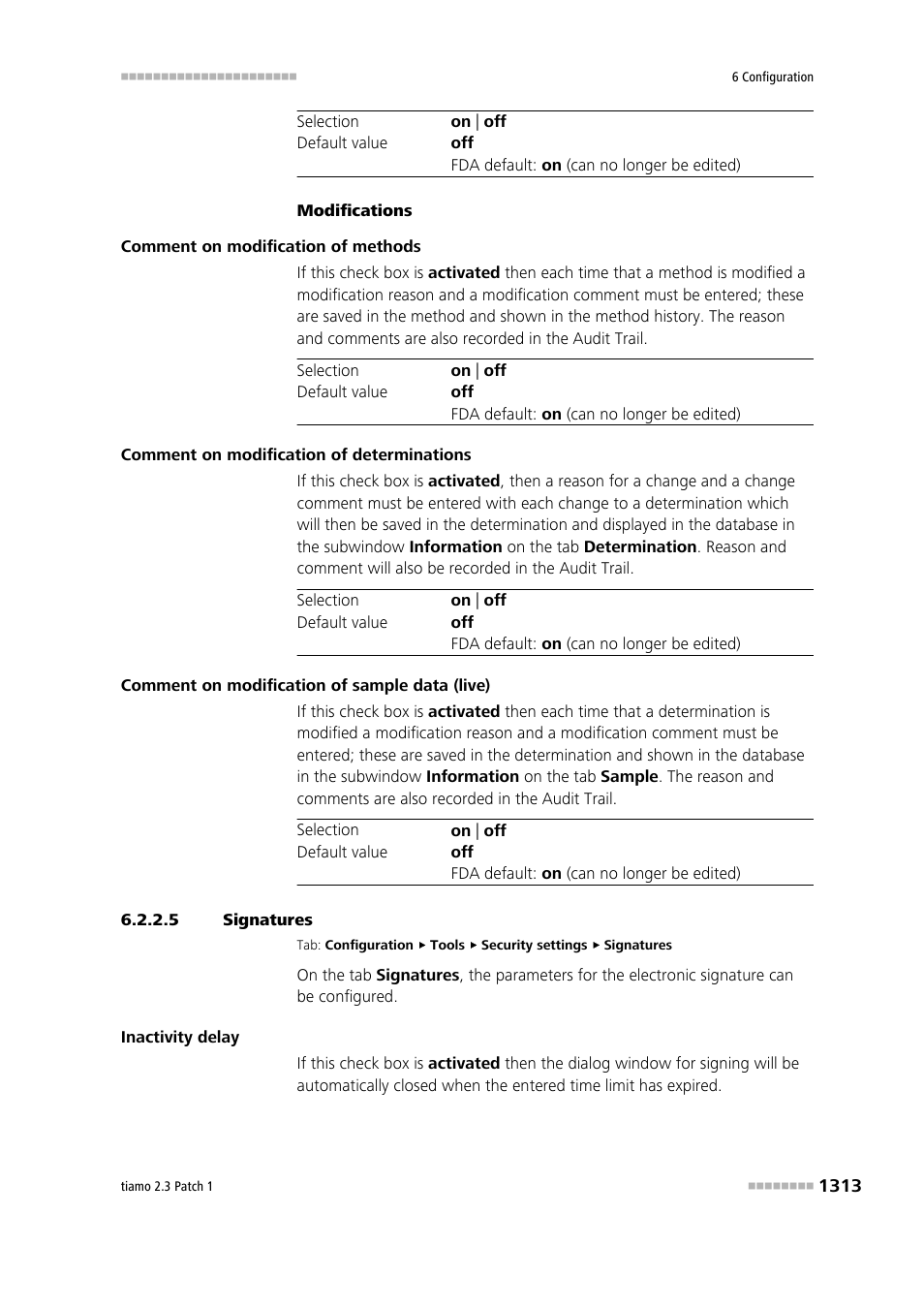 5 signatures, Electronic signature, Signatures | Metrohm tiamo 2.3 Patch 1 User Manual | Page 1329 / 1702