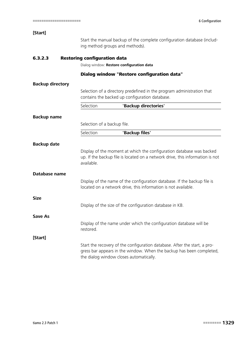 3 restoring configuration data, Restore configuration data | Metrohm tiamo 2.3 Patch 1 User Manual | Page 1345 / 1702