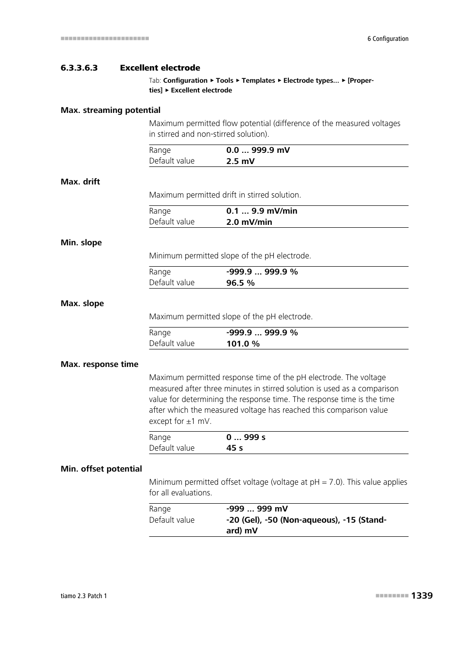 3 excellent electrode | Metrohm tiamo 2.3 Patch 1 User Manual | Page 1355 / 1702