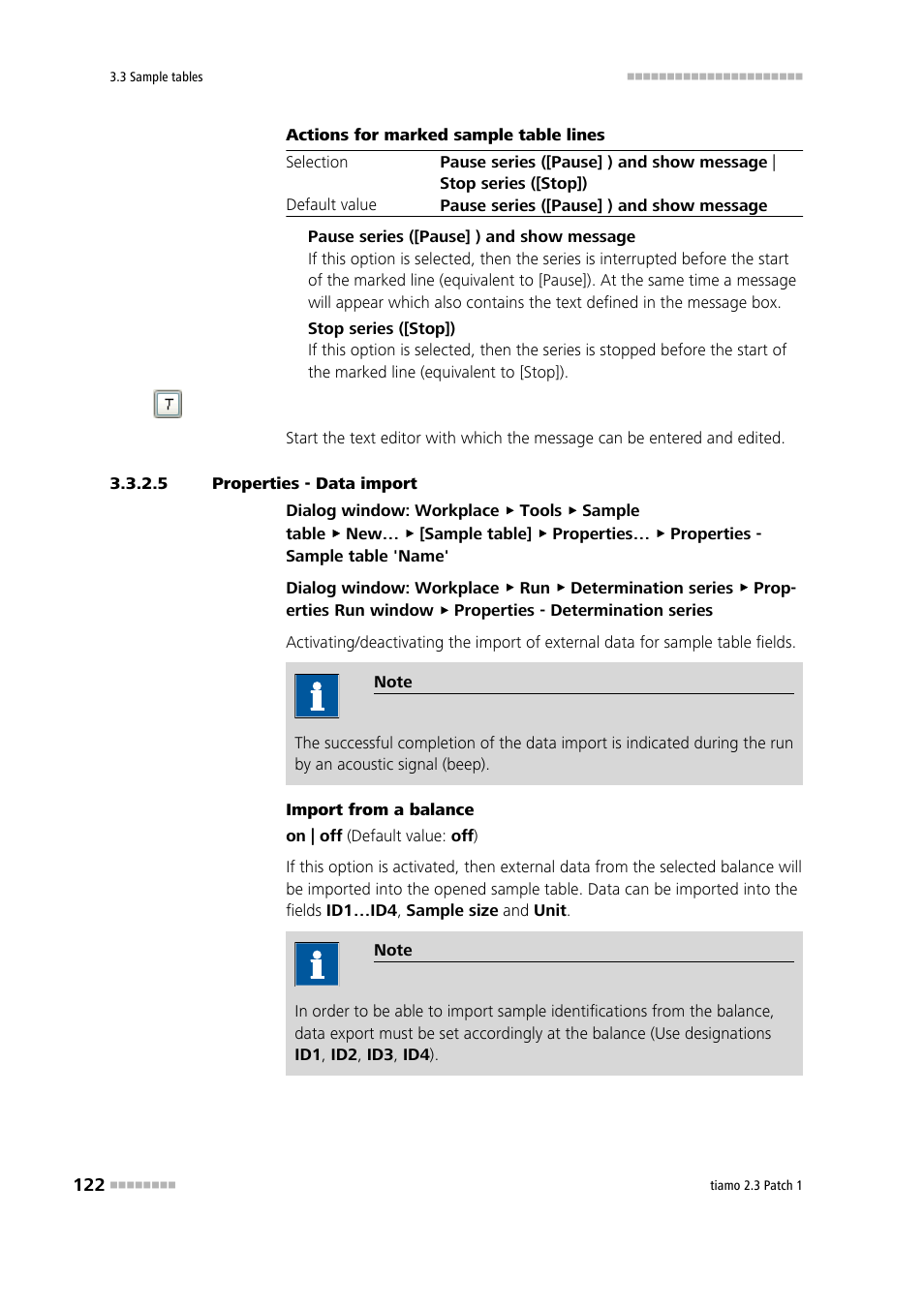 5 properties - data import, Properties - data import | Metrohm tiamo 2.3 Patch 1 User Manual | Page 138 / 1702