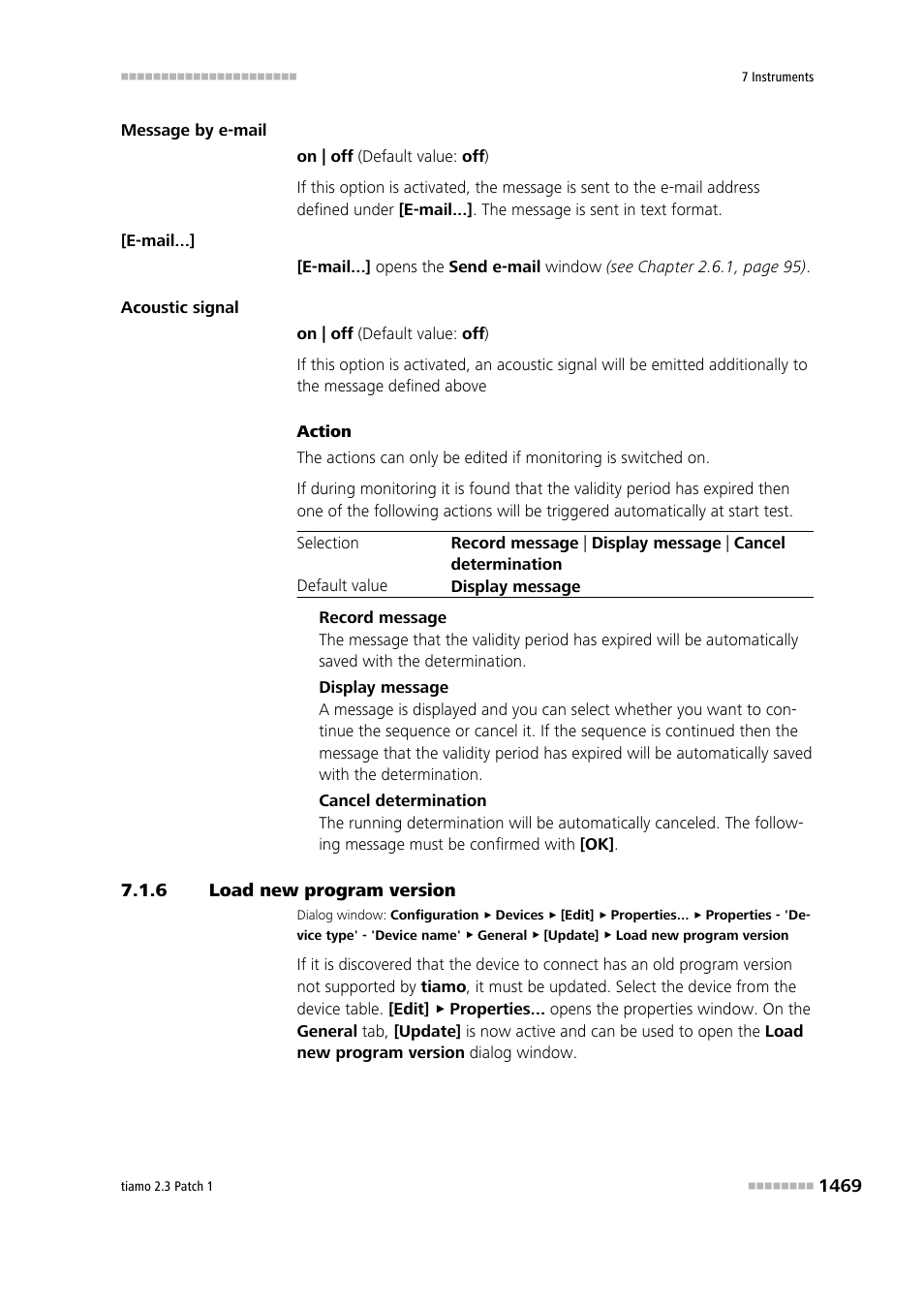 6 load new program version, Load new program version 9 | Metrohm tiamo 2.3 Patch 1 User Manual | Page 1485 / 1702