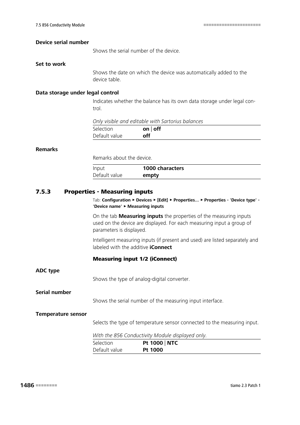 3 properties - measuring inputs, Properties - measuring inputs 6 | Metrohm tiamo 2.3 Patch 1 User Manual | Page 1502 / 1702