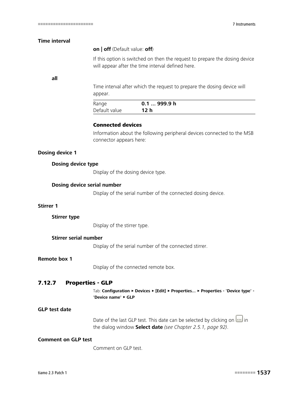 7 properties - glp, Properties - glp 7 | Metrohm tiamo 2.3 Patch 1 User Manual | Page 1553 / 1702