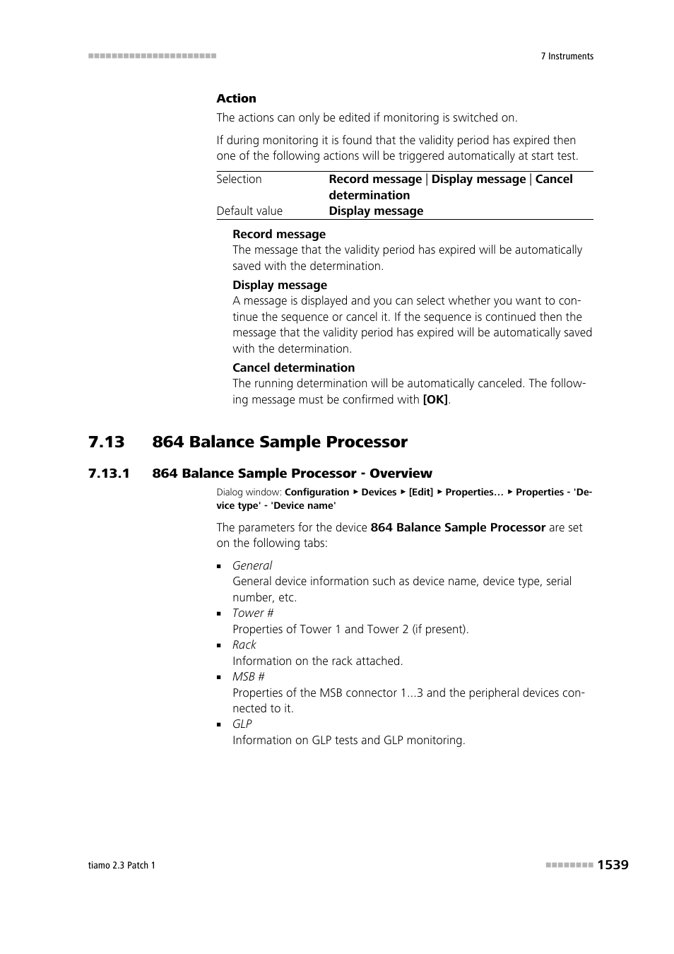 13 864 balance sample processor, 1 864 balance sample processor - overview, 13 864 balance sample processor 9 7.13.1 | 864 balance sample processor - overview 9, 864 balance sample processor | Metrohm tiamo 2.3 Patch 1 User Manual | Page 1555 / 1702