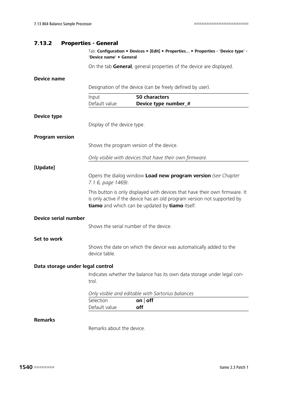 2 properties - general, Properties - general 0 | Metrohm tiamo 2.3 Patch 1 User Manual | Page 1556 / 1702