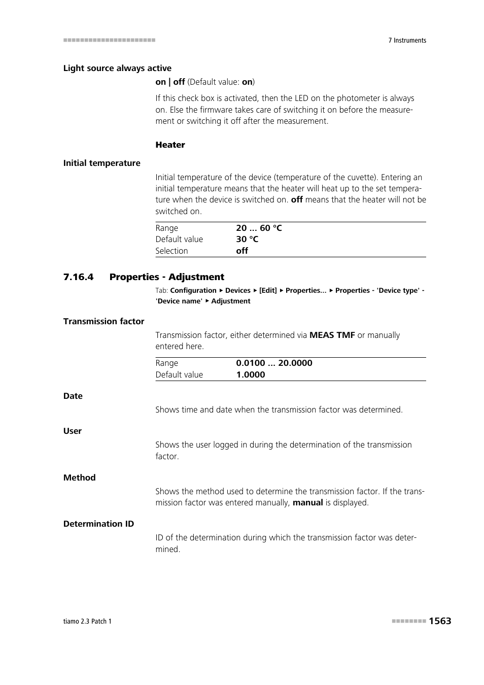 4 properties - adjustment, Properties - adjustment 3, Adjustment | Metrohm tiamo 2.3 Patch 1 User Manual | Page 1579 / 1702