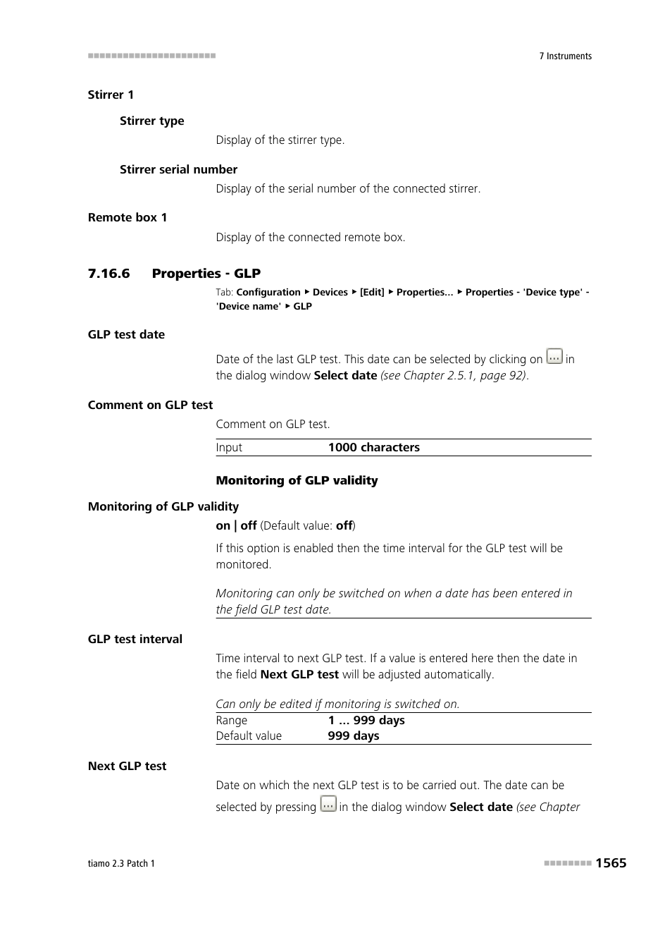 6 properties - glp, Properties - glp 5 | Metrohm tiamo 2.3 Patch 1 User Manual | Page 1581 / 1702