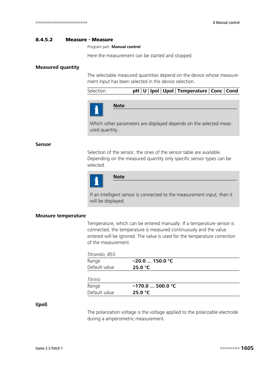 2 measure - measure | Metrohm tiamo 2.3 Patch 1 User Manual | Page 1621 / 1702