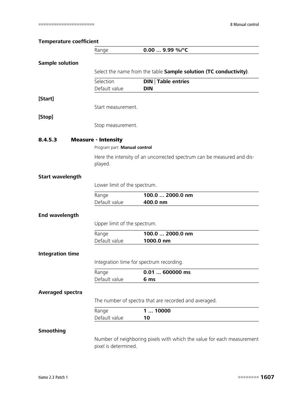 3 measure - intensity | Metrohm tiamo 2.3 Patch 1 User Manual | Page 1623 / 1702