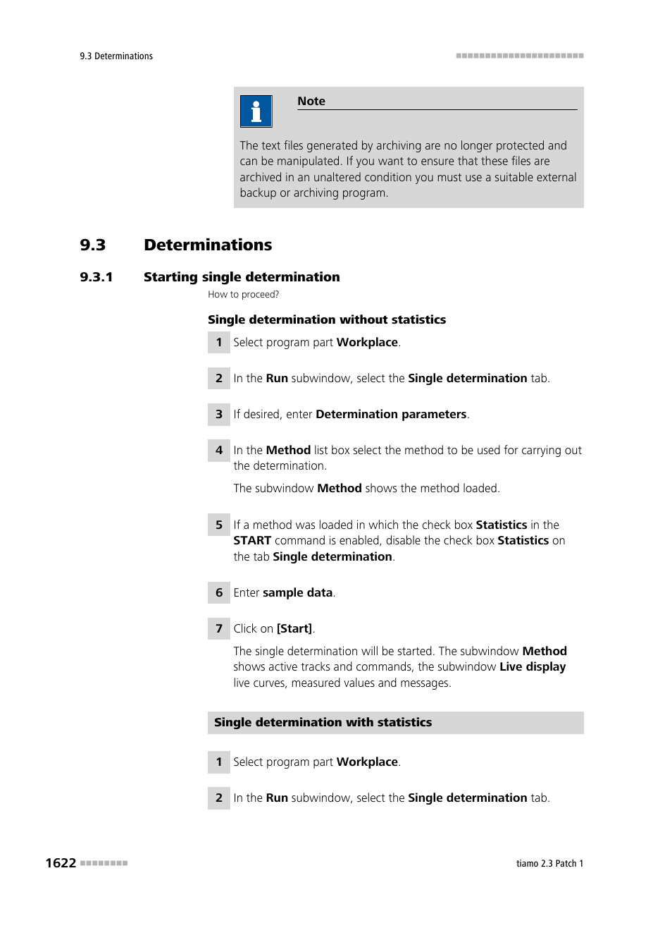 3 determinations, 1 starting single determination, Determinations 2 | Starting single determination 2 | Metrohm tiamo 2.3 Patch 1 User Manual | Page 1638 / 1702