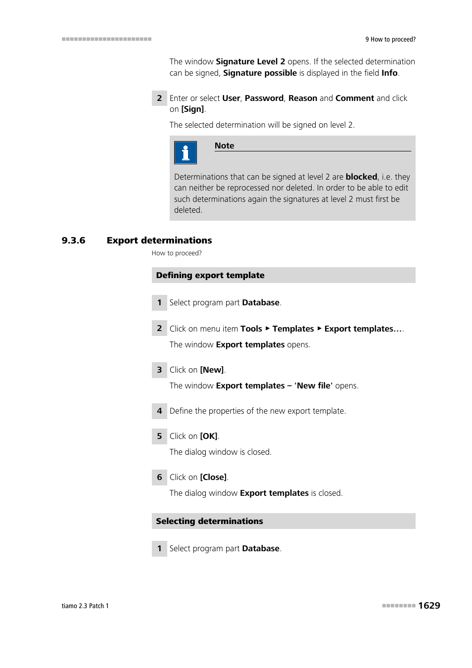 6 export determinations, Export determinations 9 | Metrohm tiamo 2.3 Patch 1 User Manual | Page 1645 / 1702