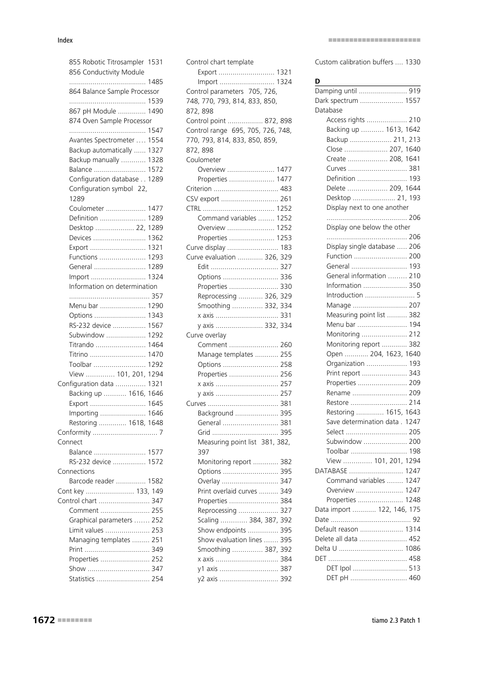 Metrohm tiamo 2.3 Patch 1 User Manual | Page 1688 / 1702