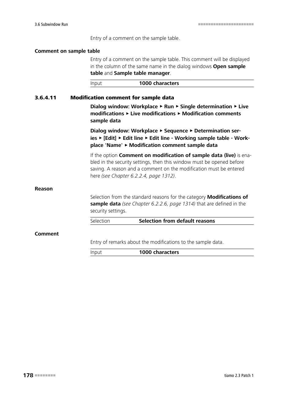 11 modification comment for sample data | Metrohm tiamo 2.3 Patch 1 User Manual | Page 194 / 1702