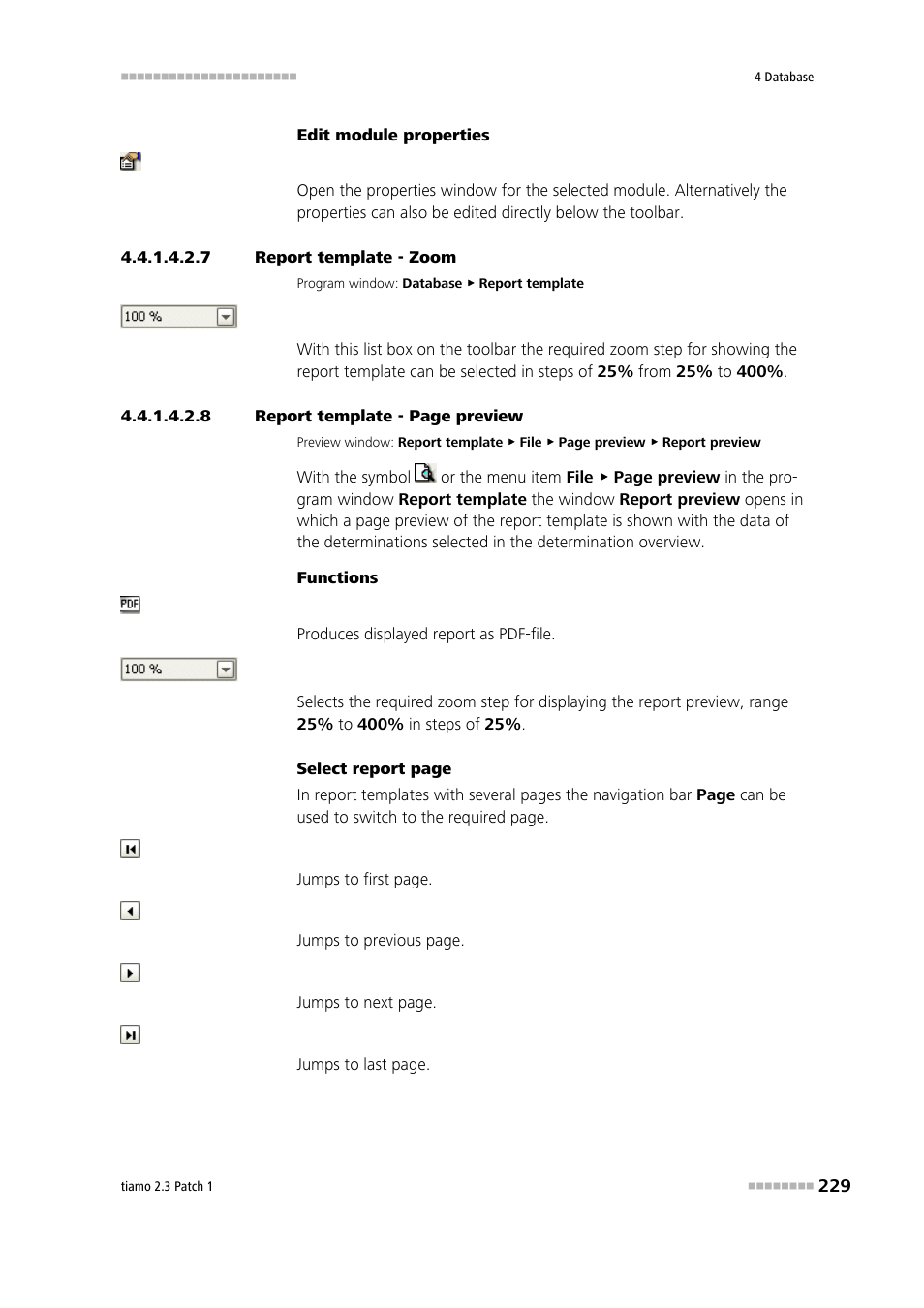 7 report template - zoom, Zooming | Metrohm tiamo 2.3 Patch 1 User Manual | Page 245 / 1702