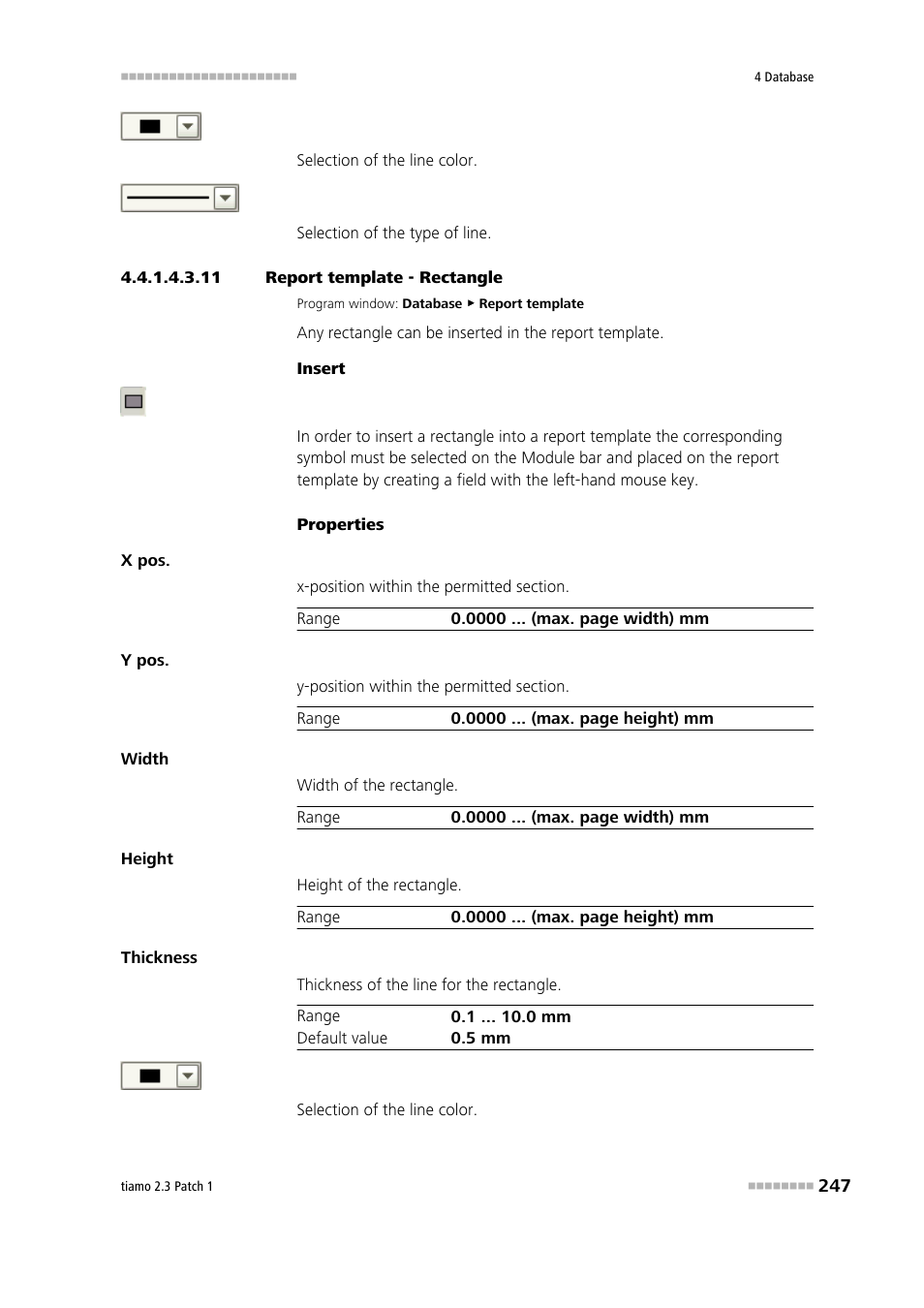 11 report template - rectangle, Rectangle | Metrohm tiamo 2.3 Patch 1 User Manual | Page 263 / 1702