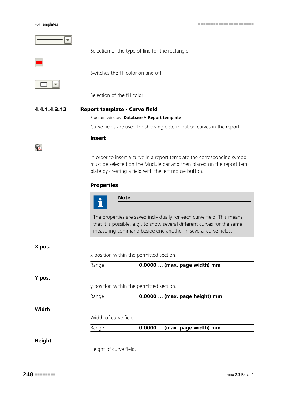 12 report template - curve field, Curve | Metrohm tiamo 2.3 Patch 1 User Manual | Page 264 / 1702