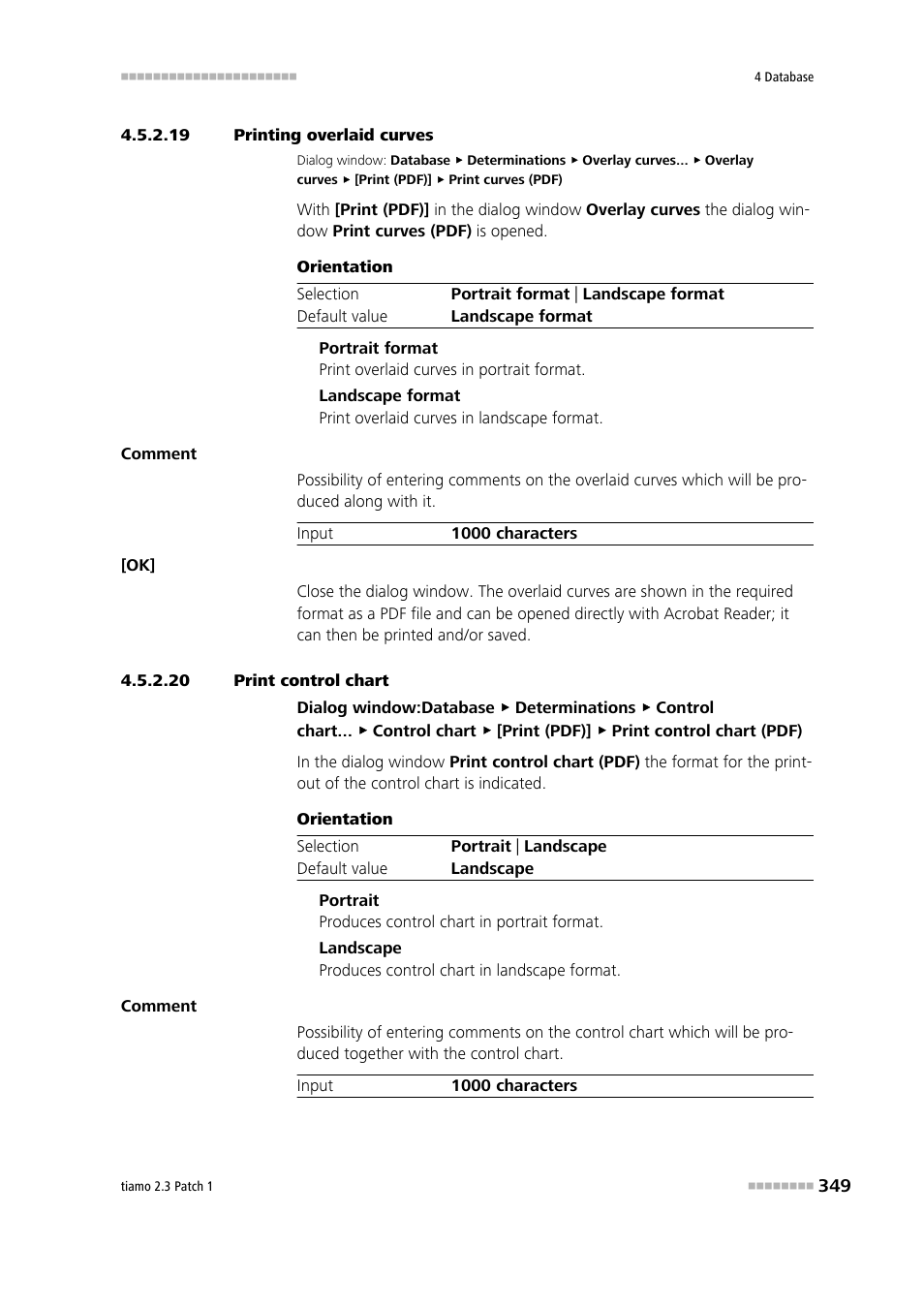 19 printing overlaid curves, 20 print control chart, Print overlaid curves | Print control chart | Metrohm tiamo 2.3 Patch 1 User Manual | Page 365 / 1702