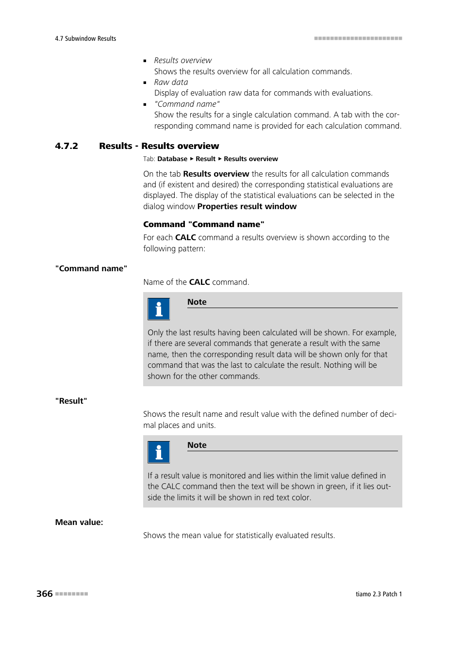 2 results - results overview, Results - results overview | Metrohm tiamo 2.3 Patch 1 User Manual | Page 382 / 1702