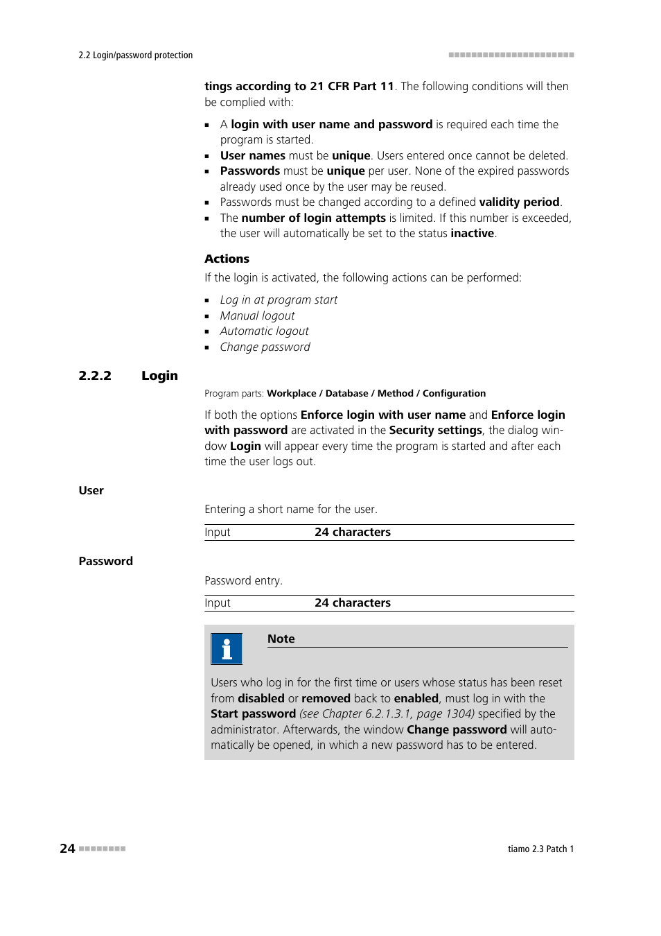 2 login, Login | Metrohm tiamo 2.3 Patch 1 User Manual | Page 40 / 1702