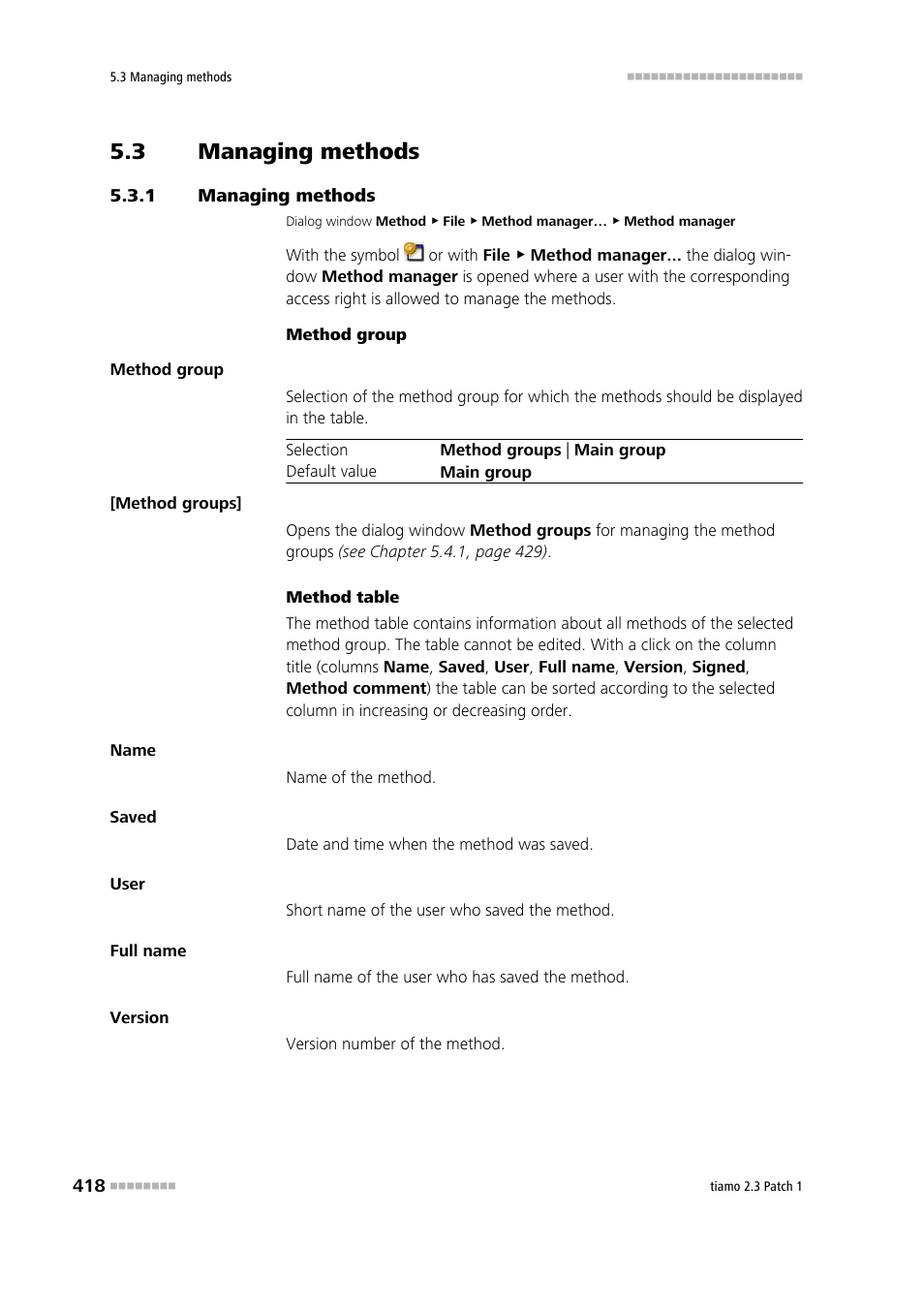 3 managing methods, 1 managing methods, Managing methods | Metrohm tiamo 2.3 Patch 1 User Manual | Page 434 / 1702