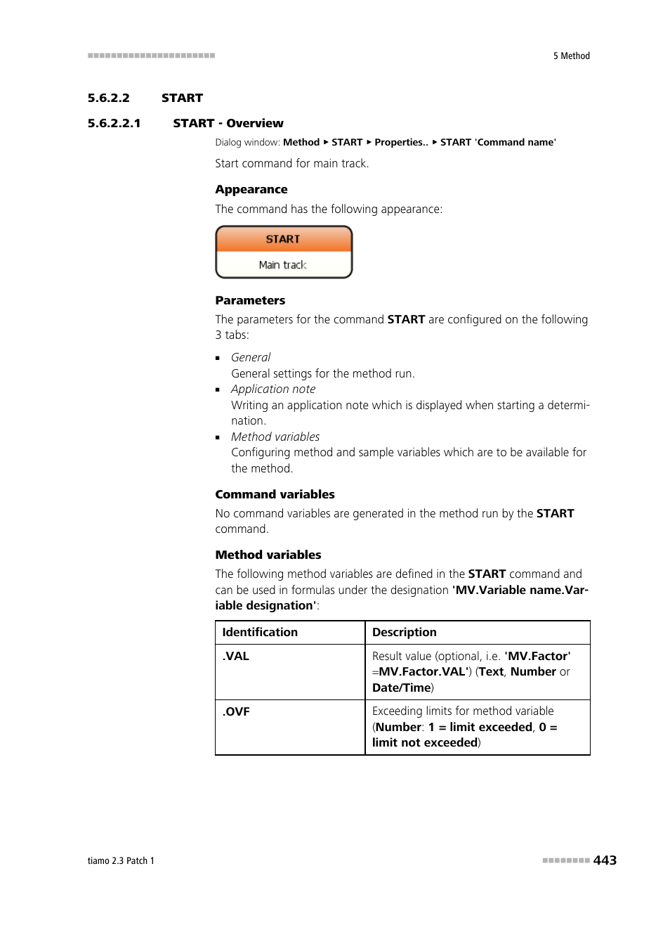 2 start, 1 start - overview, Start | Metrohm tiamo 2.3 Patch 1 User Manual | Page 459 / 1702