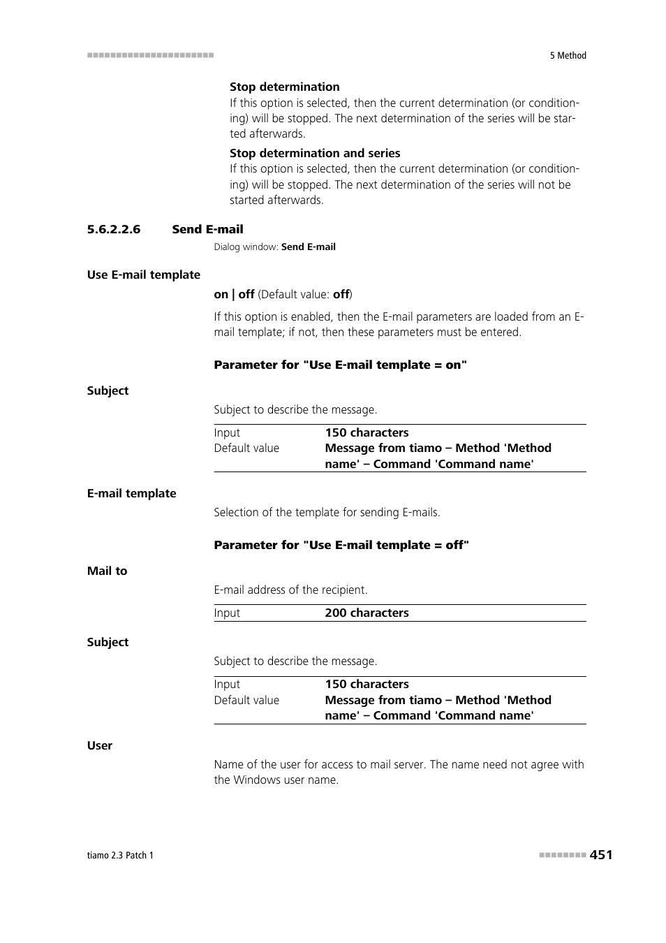 6 send e-mail | Metrohm tiamo 2.3 Patch 1 User Manual | Page 467 / 1702