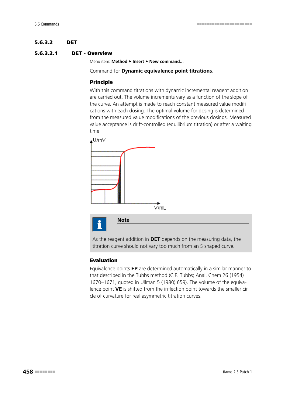 2 det, 1 det - overview | Metrohm tiamo 2.3 Patch 1 User Manual | Page 474 / 1702