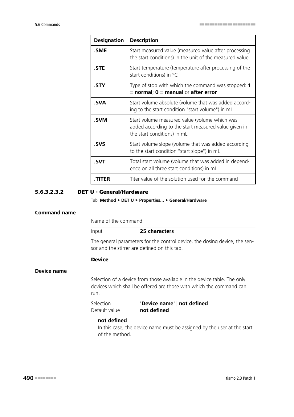 2 det u - general/hardware | Metrohm tiamo 2.3 Patch 1 User Manual | Page 506 / 1702