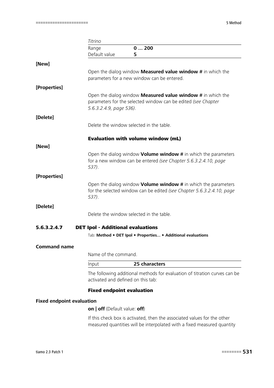 7 det ipol - additional evaluations | Metrohm tiamo 2.3 Patch 1 User Manual | Page 547 / 1702