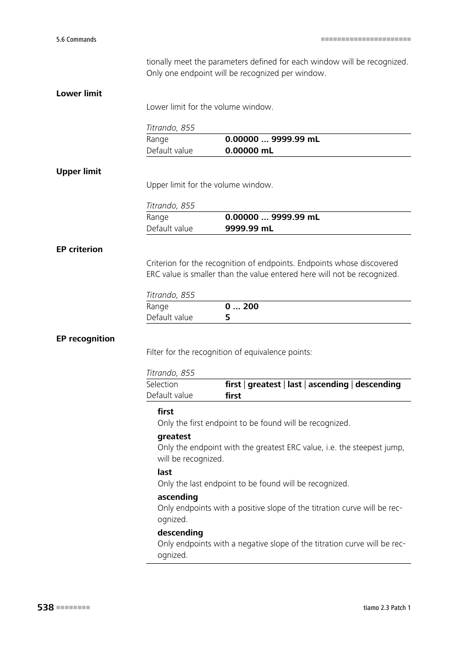 Metrohm tiamo 2.3 Patch 1 User Manual | Page 554 / 1702