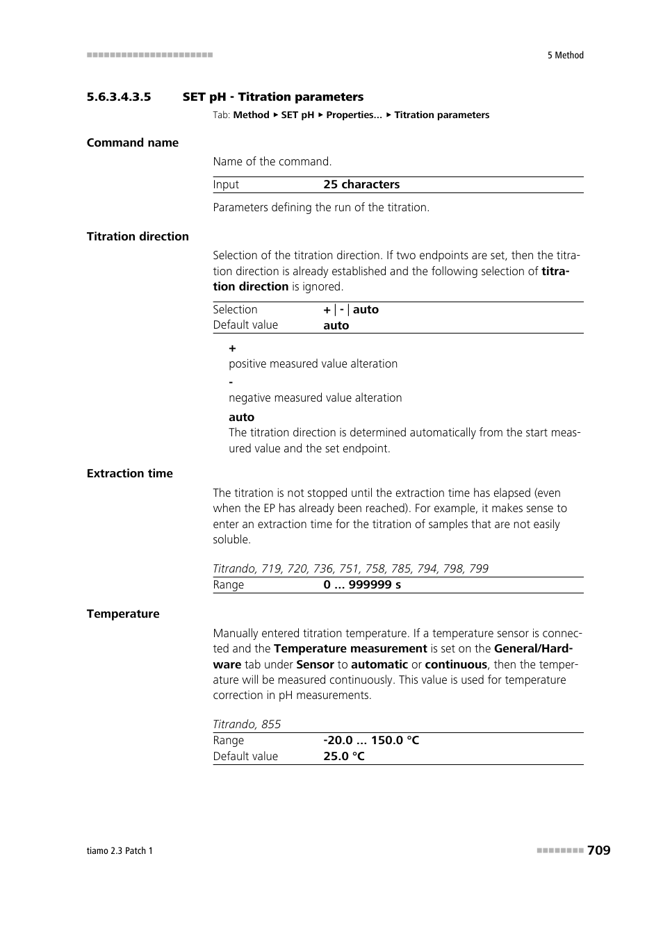 5 set ph - titration parameters, Titration parameters | Metrohm tiamo 2.3 Patch 1 User Manual | Page 725 / 1702