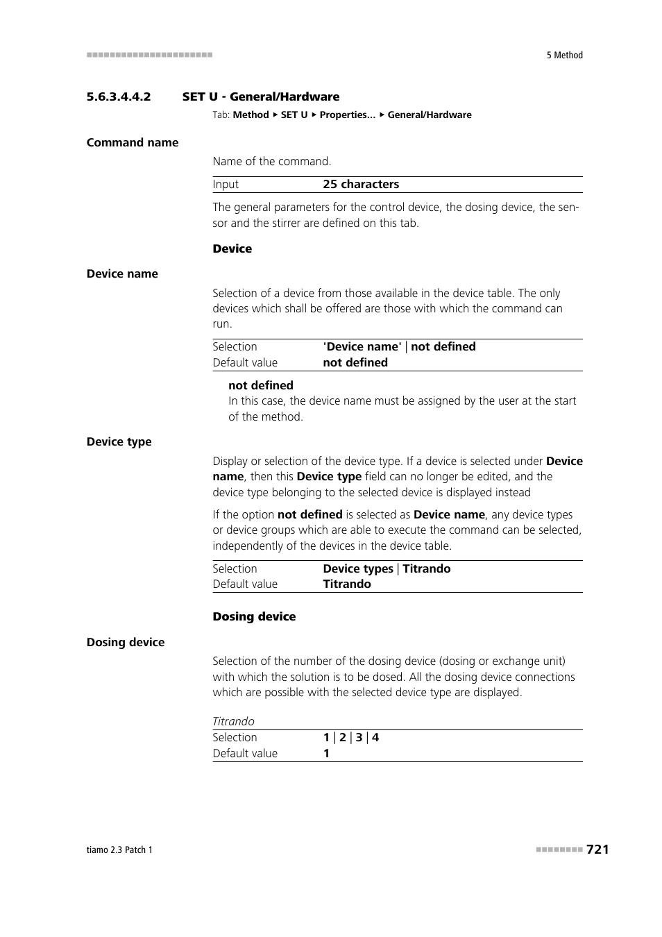 2 set u - general/hardware | Metrohm tiamo 2.3 Patch 1 User Manual | Page 737 / 1702