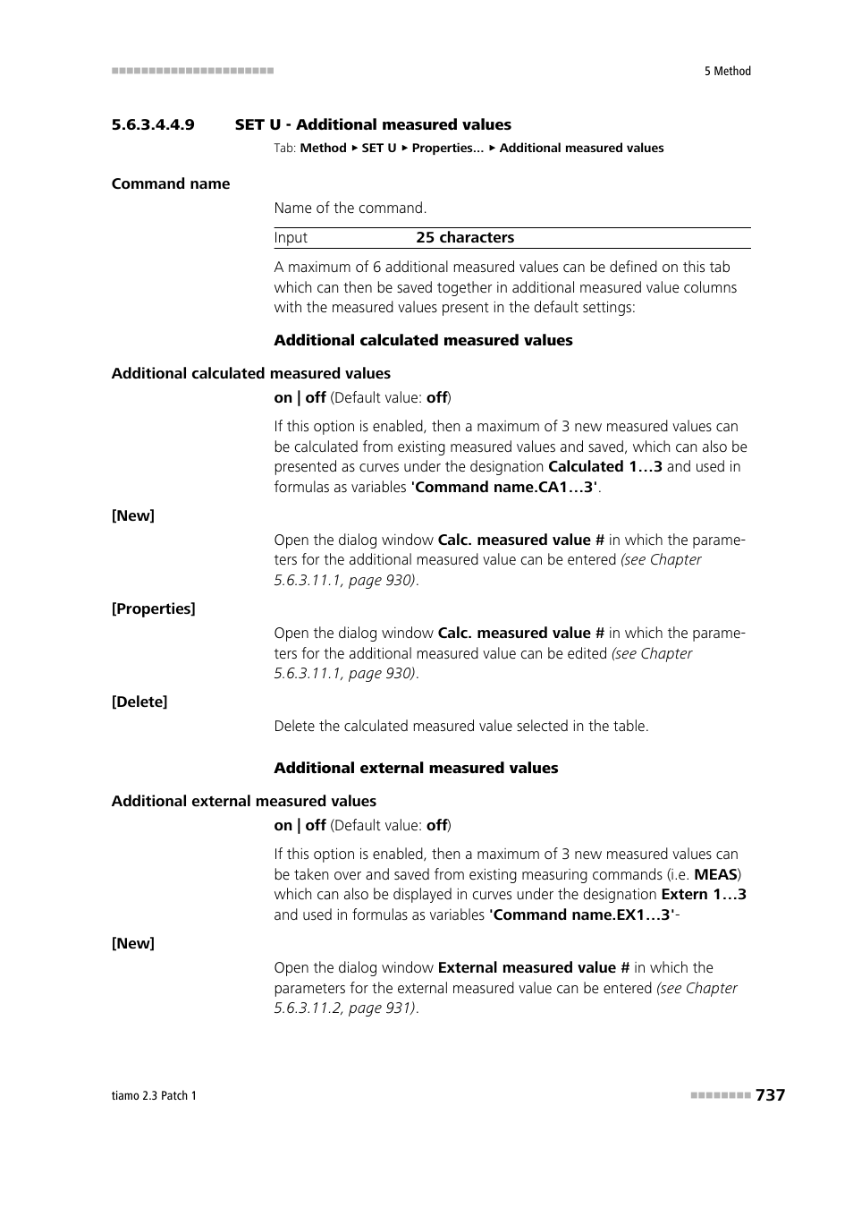 9 set u - additional measured values, Additional measured values | Metrohm tiamo 2.3 Patch 1 User Manual | Page 753 / 1702