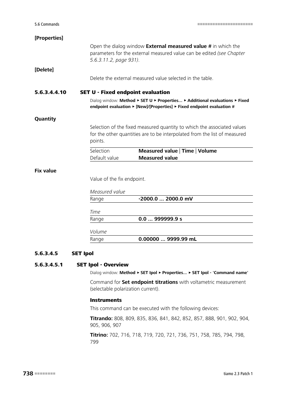 10 set u - fixed endpoint evaluation, 5 set ipol, 1 set ipol - overview | Metrohm tiamo 2.3 Patch 1 User Manual | Page 754 / 1702