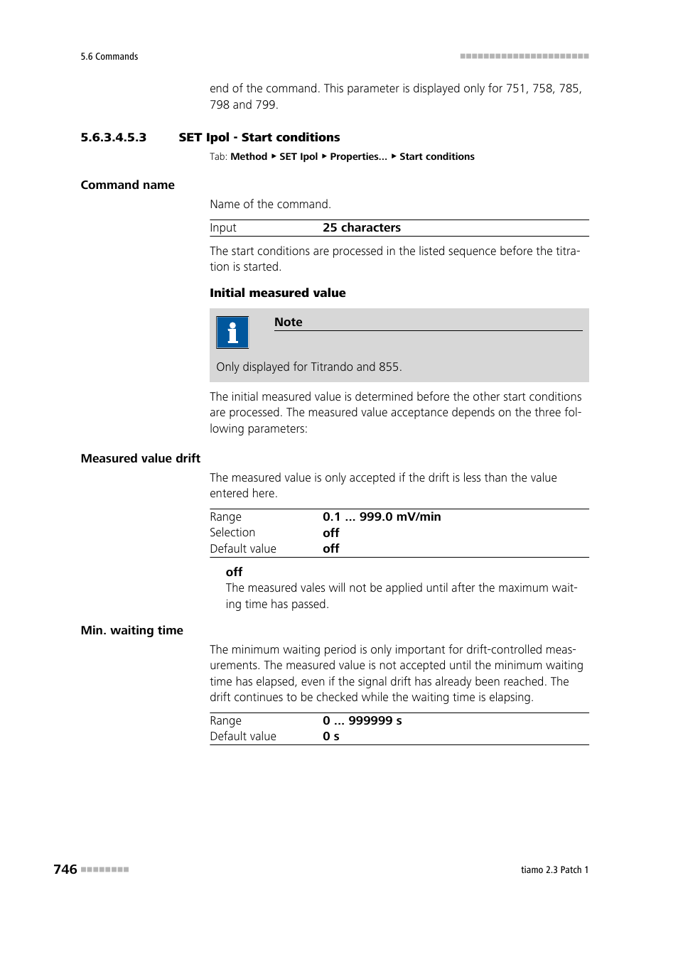 3 set ipol - start conditions, Start conditions | Metrohm tiamo 2.3 Patch 1 User Manual | Page 762 / 1702