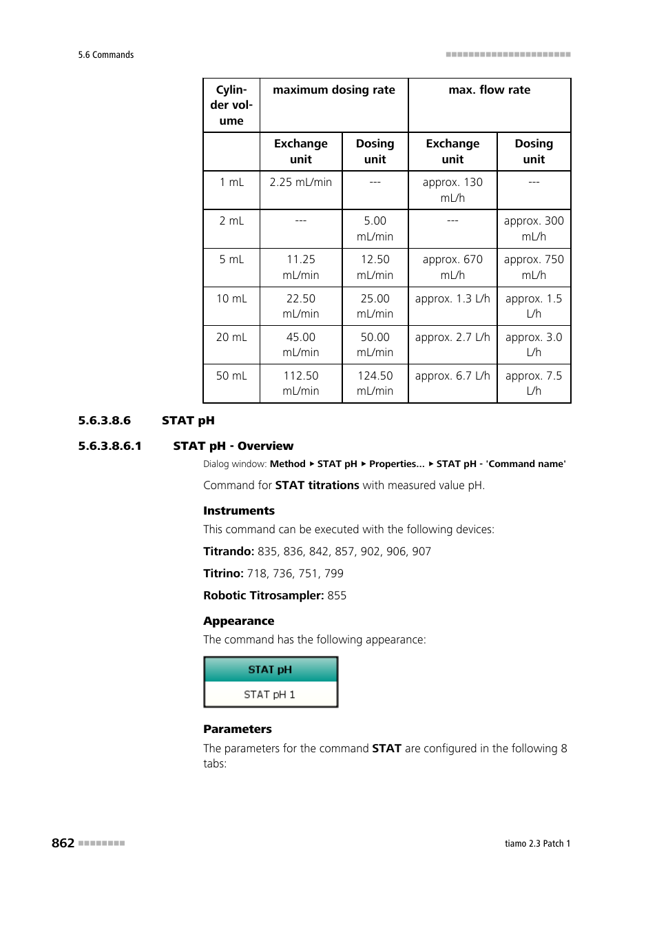 6 stat ph, 1 stat ph - overview, Stat | Metrohm tiamo 2.3 Patch 1 User Manual | Page 878 / 1702