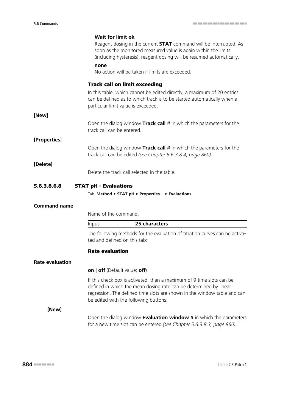 8 stat ph - evaluations, Evaluations | Metrohm tiamo 2.3 Patch 1 User Manual | Page 900 / 1702