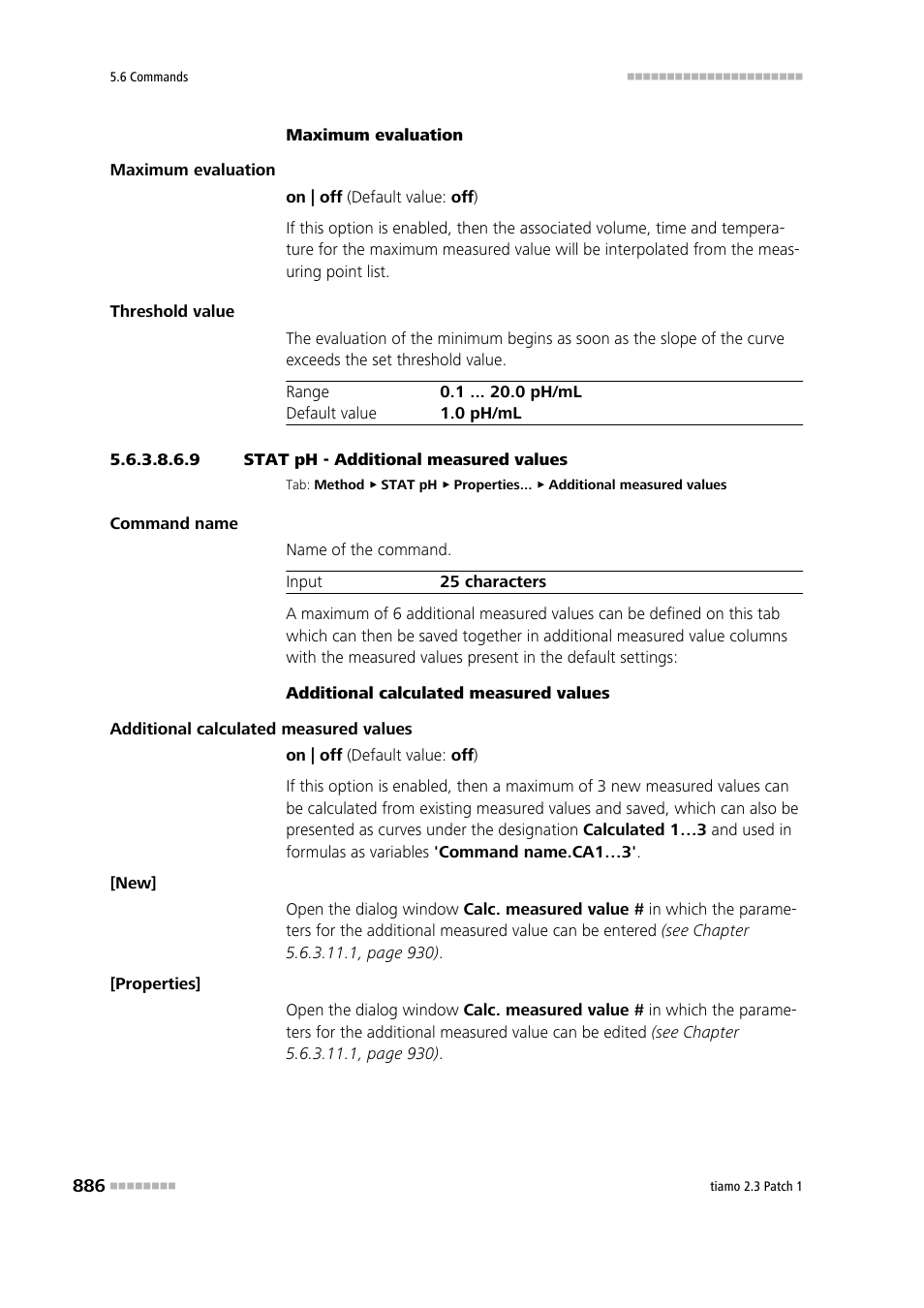 9 stat ph - additional measured values, Additional measured values | Metrohm tiamo 2.3 Patch 1 User Manual | Page 902 / 1702