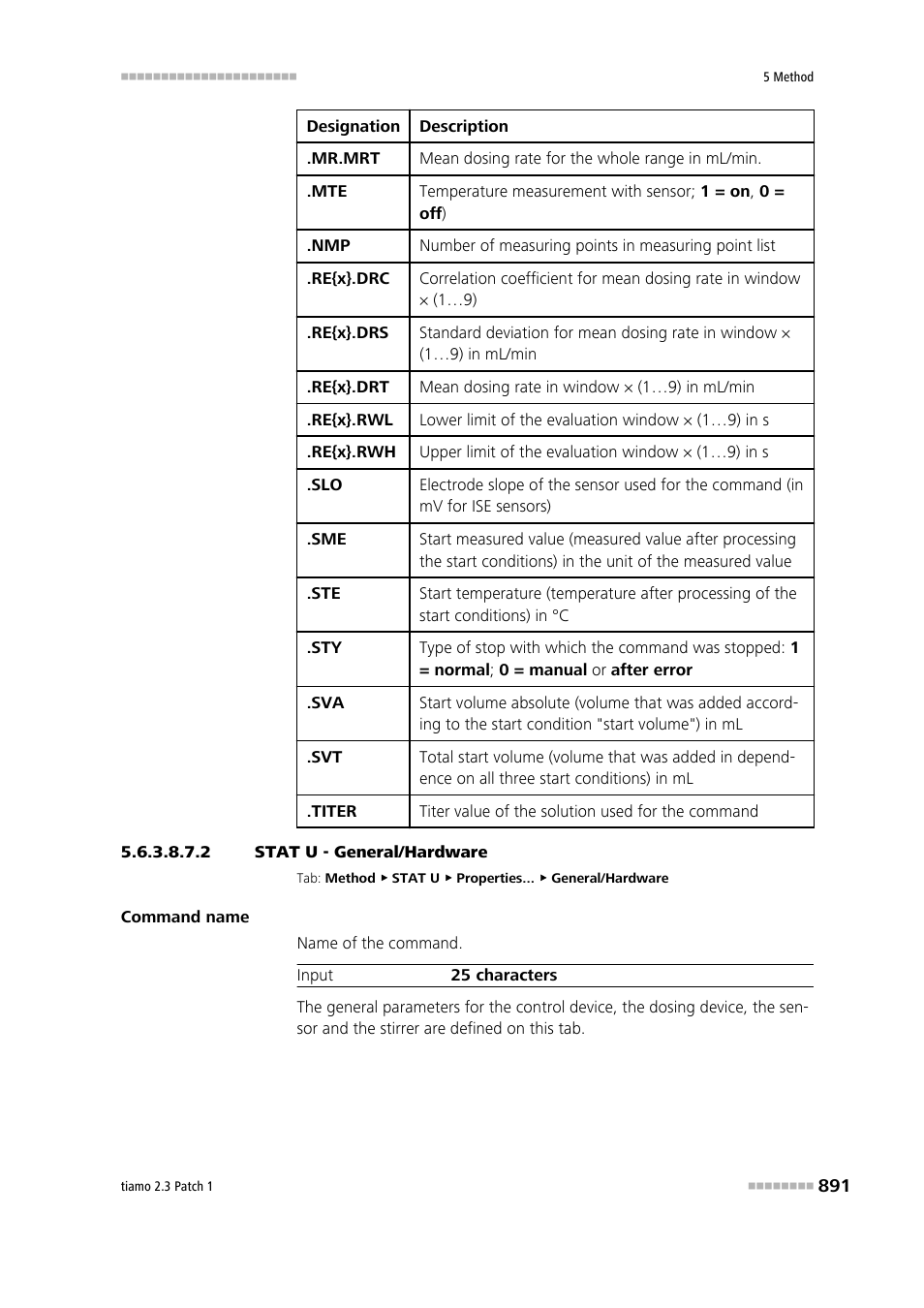 2 stat u - general/hardware, General/hardware | Metrohm tiamo 2.3 Patch 1 User Manual | Page 907 / 1702