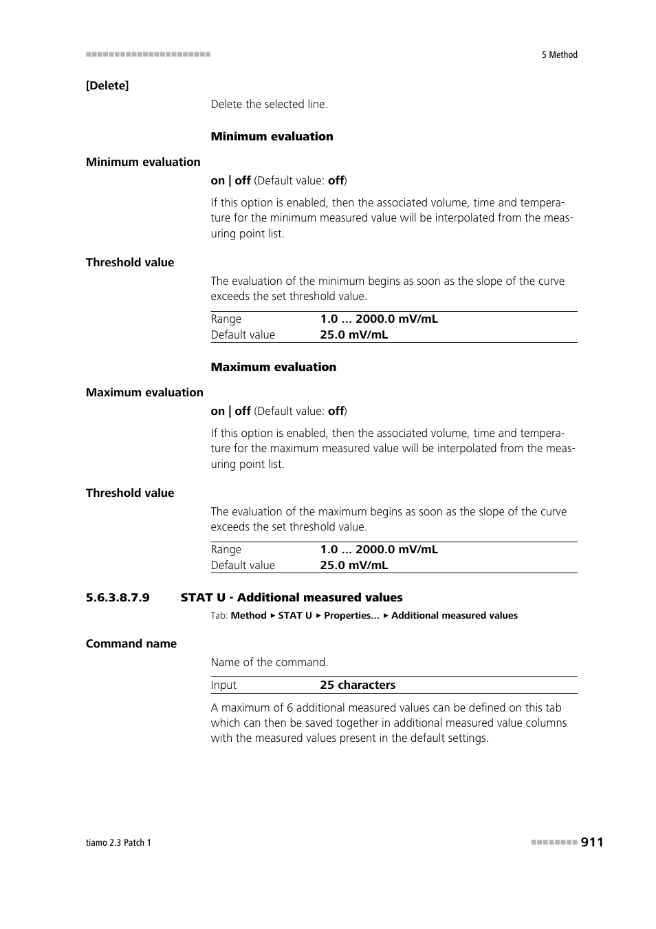 9 stat u - additional measured values | Metrohm tiamo 2.3 Patch 1 User Manual | Page 927 / 1702