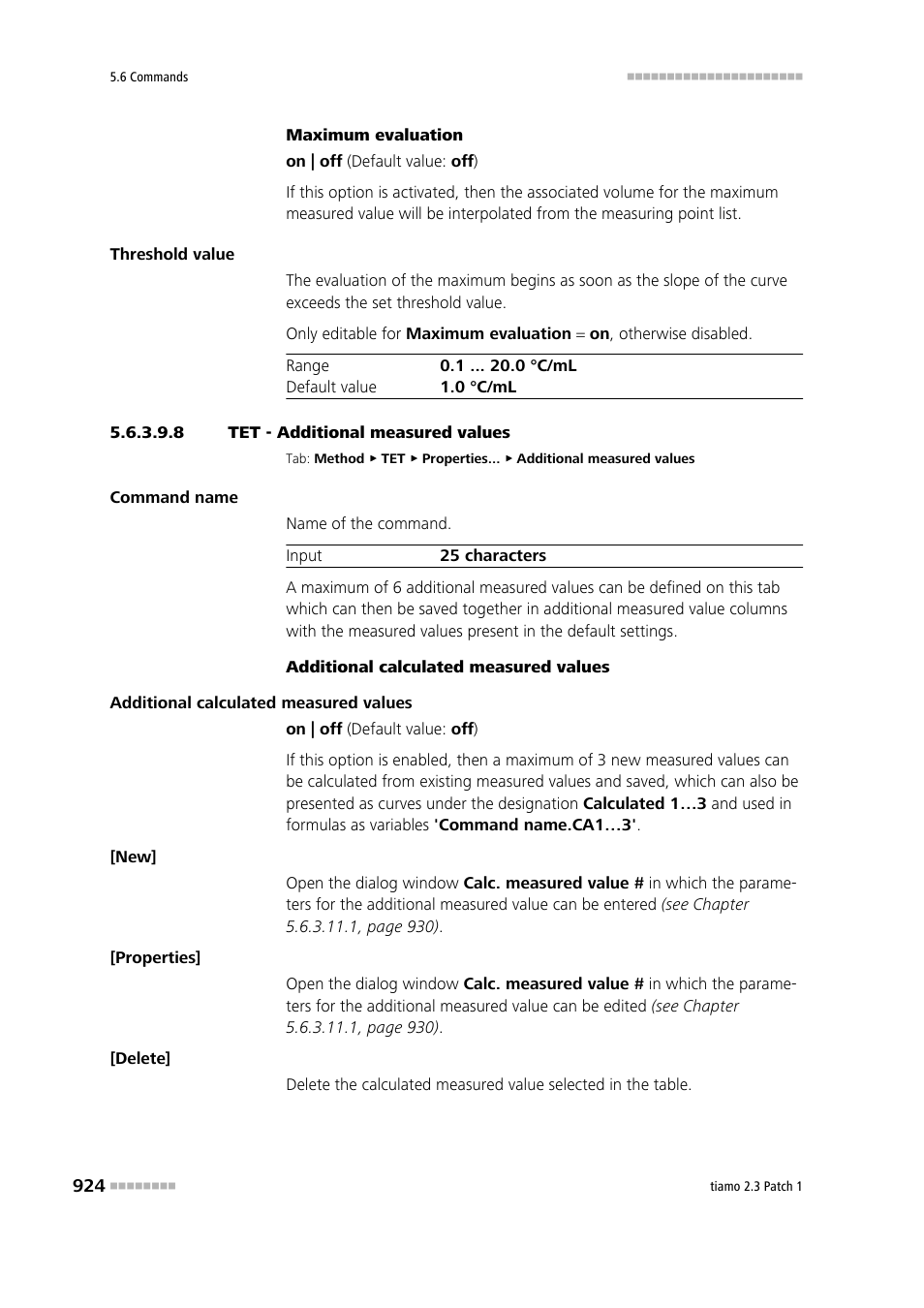 8 tet - additional measured values | Metrohm tiamo 2.3 Patch 1 User Manual | Page 940 / 1702