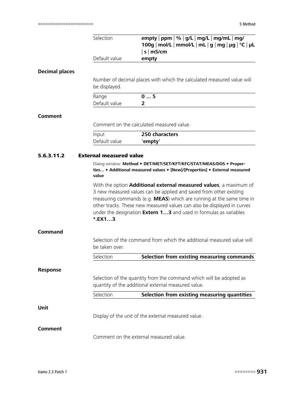2 external measured value | Metrohm tiamo 2.3 Patch 1 User Manual | Page 947 / 1702