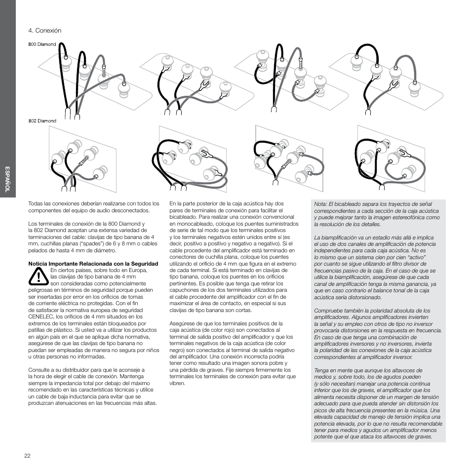 Conexión | Bowers & Wilkins 800 User Manual | Page 22 / 50