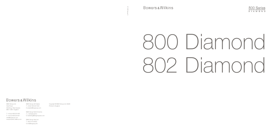 Bowers & Wilkins 800 User Manual | Page 50 / 50