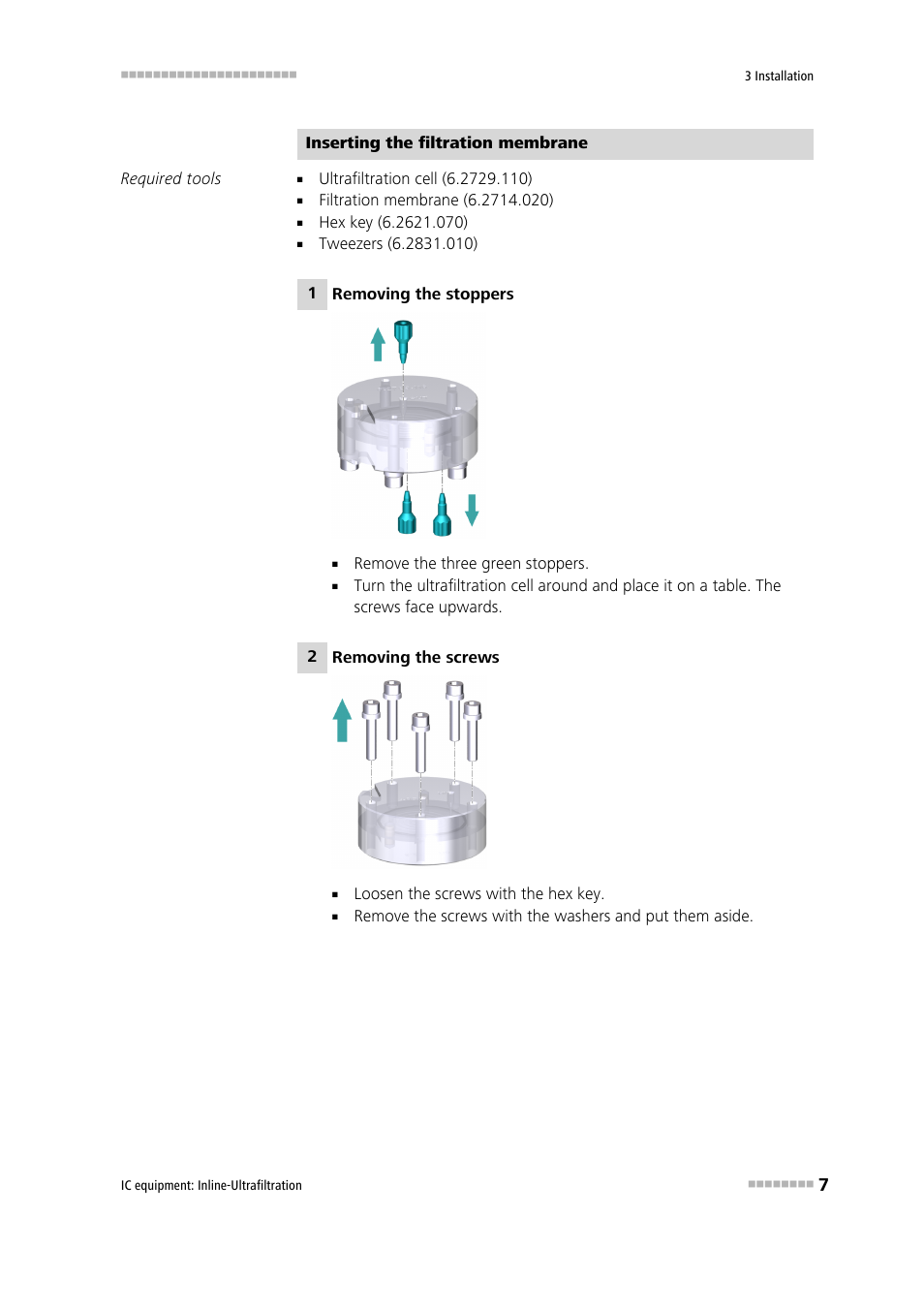 Metrohm Inline-Ultrafiltration User Manual | Page 13 / 31
