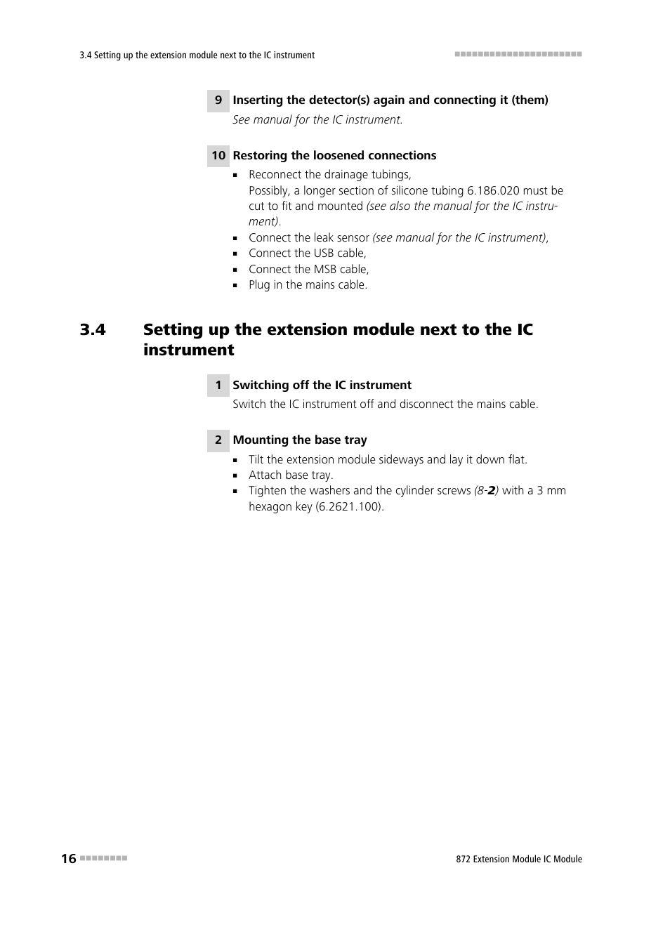 Metrohm 872 Extension Module User Manual | Page 24 / 84